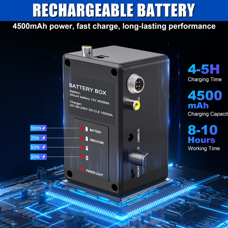 Powerwill L09D1 Sewer Inspection Camera – DVR, Self-Leveling, 9" IPS Monitor
