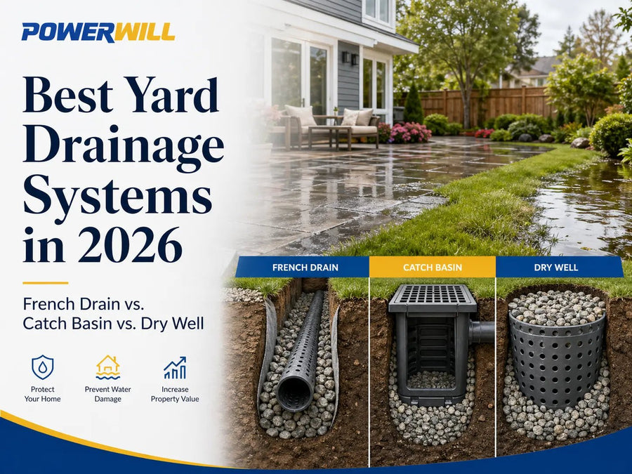 Best Yard Drainage Systems in 2026: French Drain vs. Catch Basin vs. Dry Well