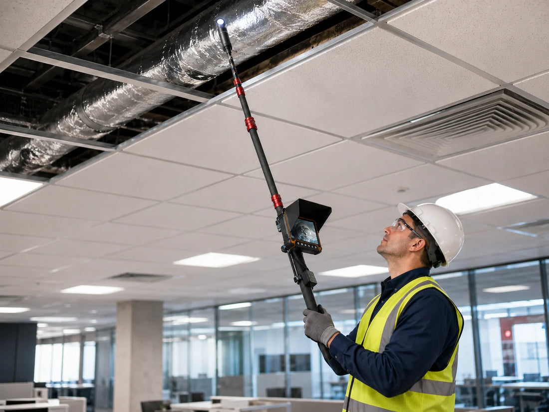 How to Inspect Drop Ceilings, Ducts and High Equipment Safely