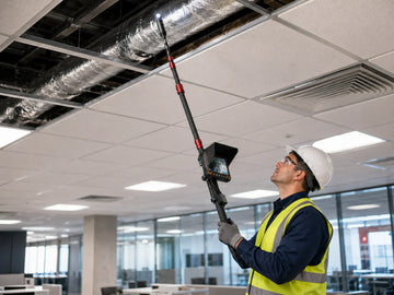 How to Inspect Drop Ceilings, Ducts and High Equipment Safely