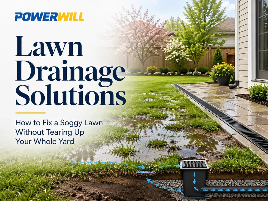 Lawn Drainage Solutions: How to Fix a Soggy Lawn Without Tearing Up Your Whole Yard