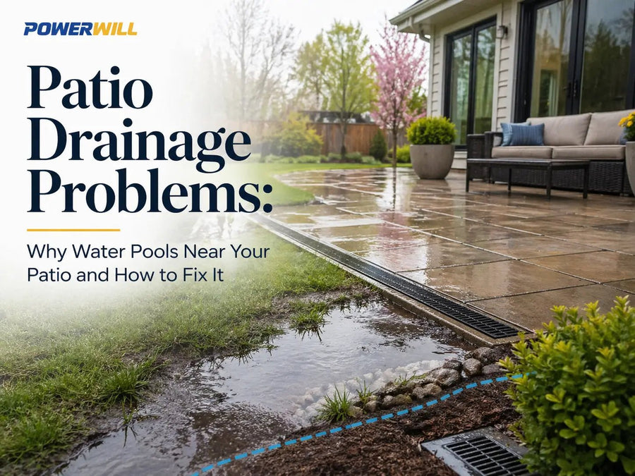 Patio Drainage Problems: Why Water Pools Near Your Patio and How to Fix It