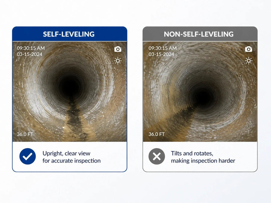 Self-Leveling vs. Non-Self-Leveling Sewer Camera: Which Do You Need?