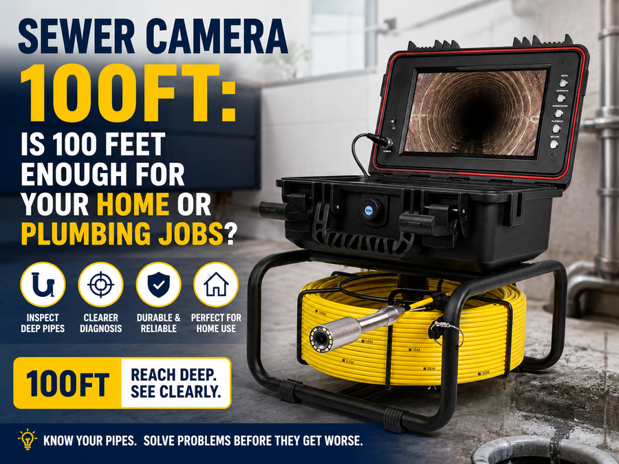 Sewer Camera 100ft: Is 100 Feet Enough for Your Home or Plumbing Jobs?