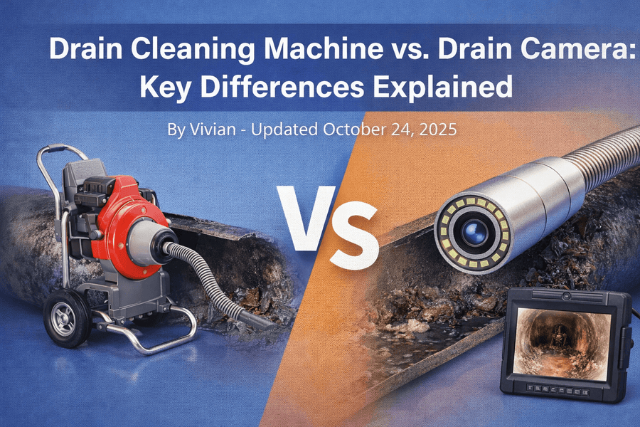 Drain Cleaning Machine vs. Drain Camera: Key Differences Explained