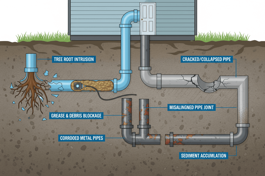 What Issues Can a House Drain or Sewer Inspection Reveal?