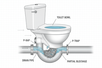 Why Your Toilet Drains Slowly — and How to Fix It