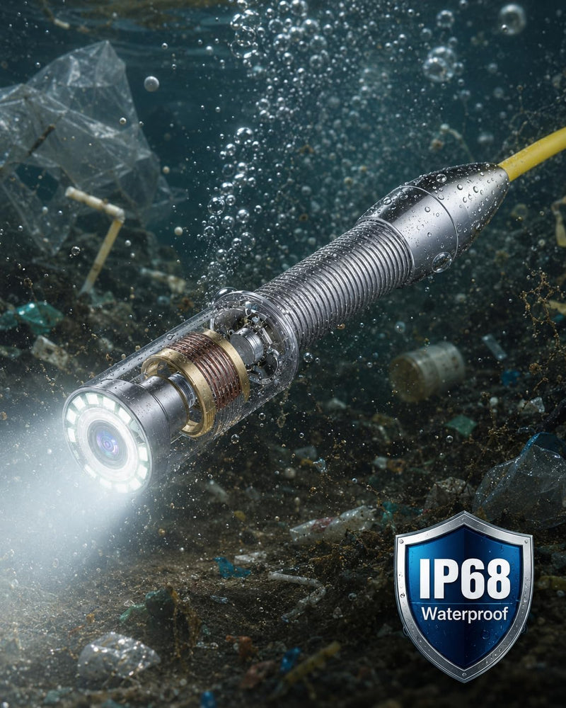 Powerwill 512Hz Locator and 512Hz Sonde Transmitter Kit for Sewer Inspection Camera image 5