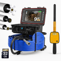 Powerwill L09D2 Sewer Camera – DVR, Meter Marking, Self-Leveling, 512Hz Locating Kit, 9" IPS Monitor, 200ft Cable