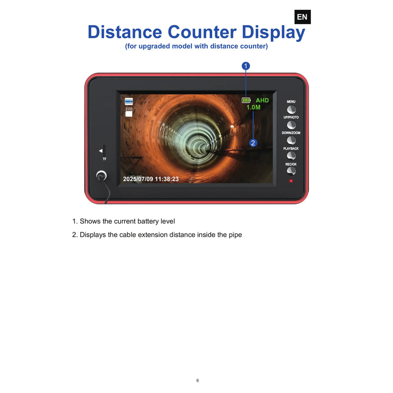 Powerwill 9-Inch LCD Replacement Monitor for L09D1 and L09D2 Sewer Cameras