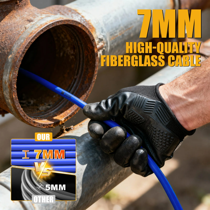 Powerwill L09D2 Sewer Inspection Camera – DVR, Self-Leveling, 9" IPS Monitor