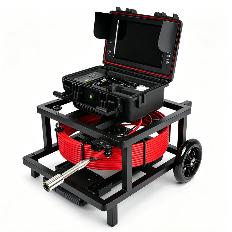 Powerwill PW9DA 165ft red push cable and camera reel