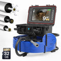 Powerwill L09D2 Sewer Inspection Camera – DVR, Self - Leveling, 9" IPS Monitor - PowerwillPWL09D2-20M-DVR-7C-512T-ZK-32G-BL