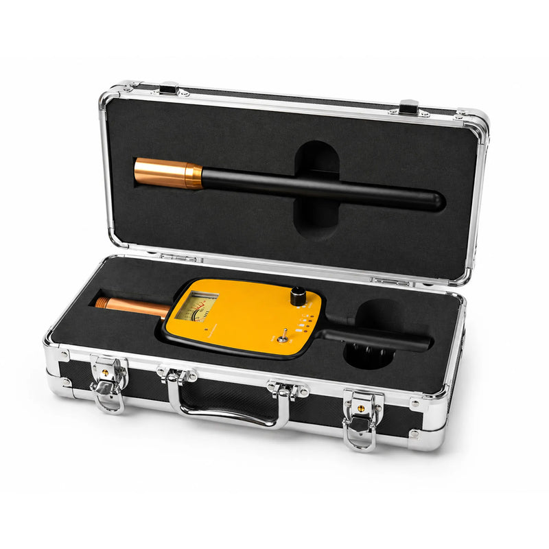 Powerwill 512Hz locator receiver kit in open aluminum carrying case