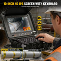 Powerwill PW10DZ 10-inch IPS monitor with keyboard and DVR recording controls
