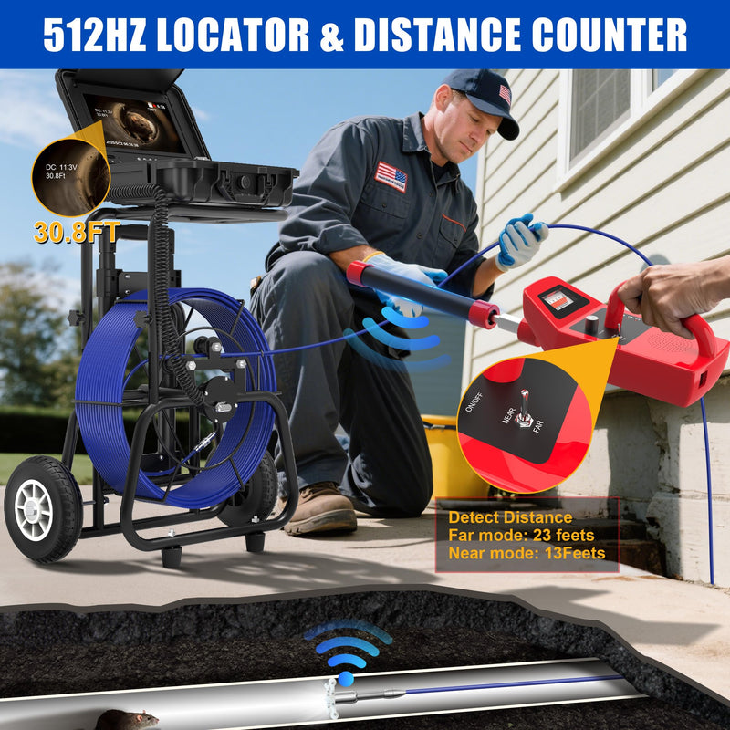 512hz Sonde Transmitter Kit with Box for Sewer  Camera, Only for  10DX1, 10DZ, 7DVE, 7DA, L09D