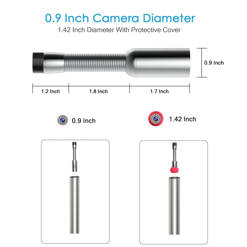 Sewer Camera Head with 512Hz Sonde Transmitter (23mm x 120mm), Only for 10DX1, 10DZ, 7DVE, 7DA, L09D