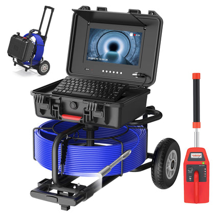 Powerwill 10DX1 Sewer Inspection Camera – 512Hz Locator, Self - Leveling, 246ft Cable - Powerwill01