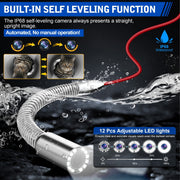 Powerwill 7DVE Sewer Inspection Camera – 512Hz Locator, Self-Leveling, 7" IPS Monitor - Powerwill6