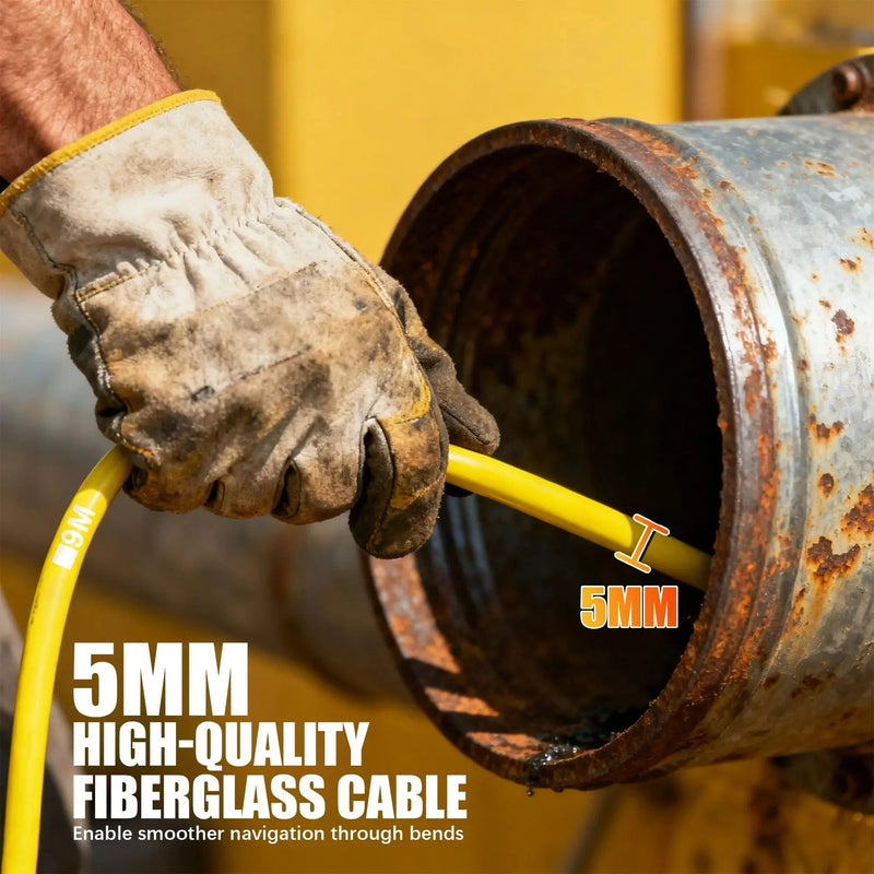 Powerwill L09D1 Sewer Inspection Camera – DVR, Self - Leveling, 9" IPS Monitor - PowerwillPWL09D1-20M-DVR-5C-ZK-32G-Y