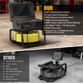 Powerwill L09D1 Sewer Inspection Camera – DVR, Self - Leveling, 9" IPS Monitor - PowerwillPWL09D1-20M-DVR-5C-ZK-32G-Y