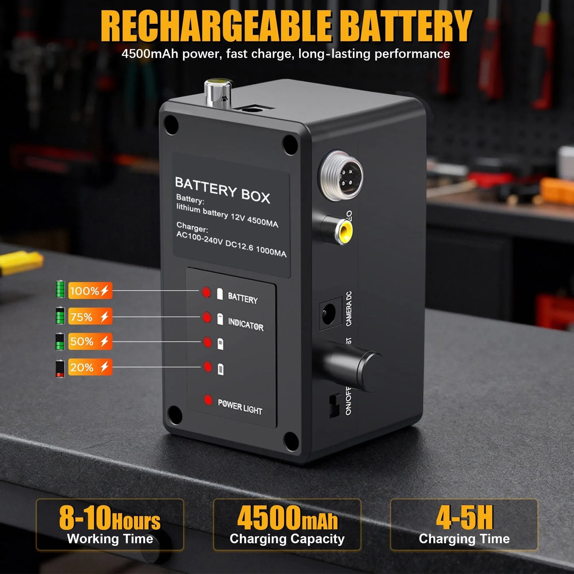 Powerwill L09D2 Sewer Inspection Camera – DVR, Self - Leveling, 9" IPS Monitor - PowerwillPWL09D2-20M-DVR-7C-512T-ZK-32G-BL