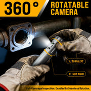 Powerwill M0702 Borescope Camera with Light 360° Rotating Dual-Cameras, IP68, 6MM Cable 16Ft - Powerwill5