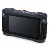 Powerwill PW002 water leak detector display unit three-quarter view showing screen and controls