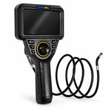 Powerwill PW506 4-way articulating borescope three-quarter view with display and coiled probe cable