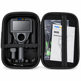 Powerwill PW506 4-way articulating borescope in open case with instruction manual in the lid pocket