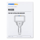 Powerwill PW506 mA506 English instruction manual for the 4-way articulating borescope
