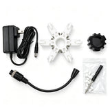 Powerwill PW9D6 sewer camera accessory set with power adapter, connection cable, guides and screwdriver